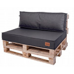 Paletové sedenie Golden Garden GG54 podsedák a vankúš 120cm x 80cm x 15cm Grafitové